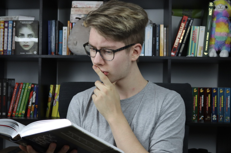 person studying